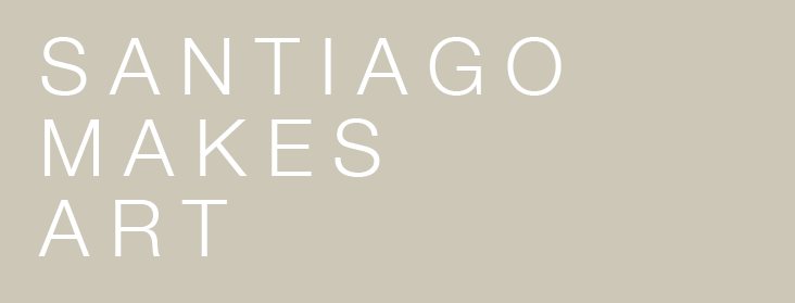 Santiago makes art